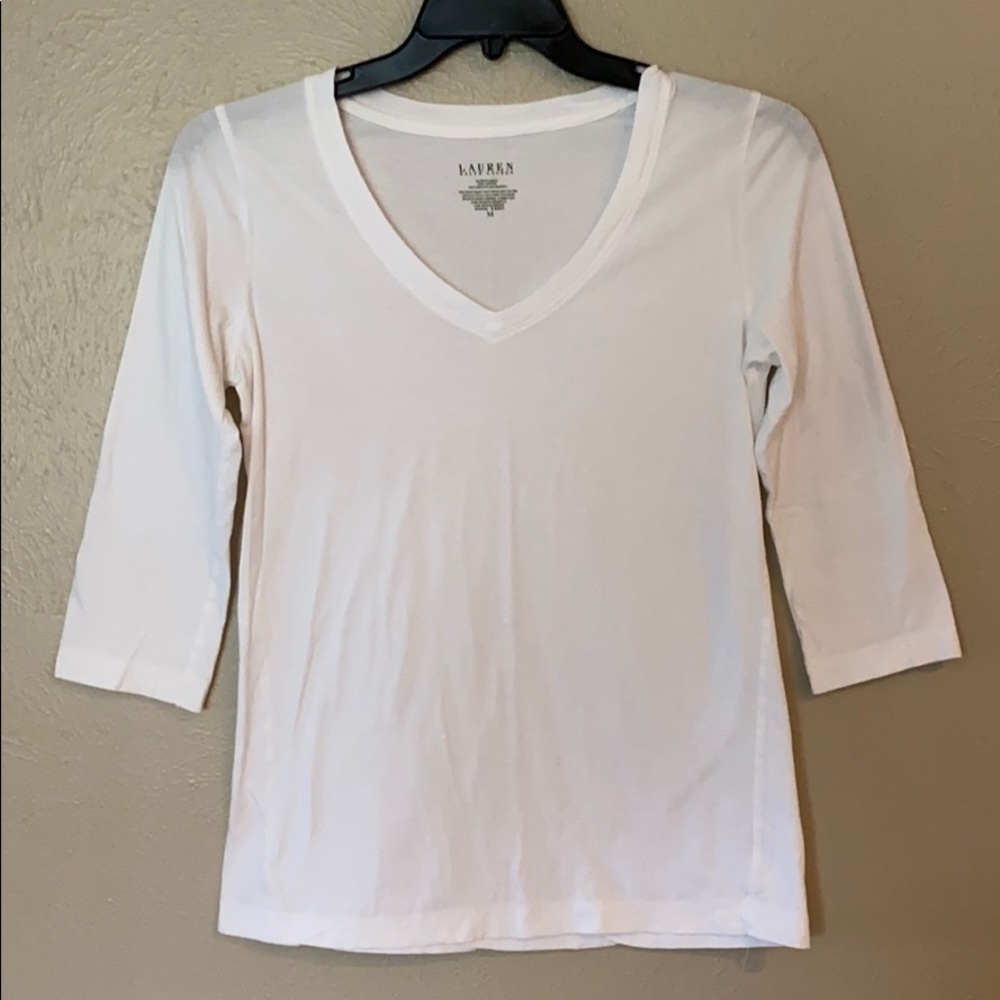 Ralph Lauren V neck white Shirt